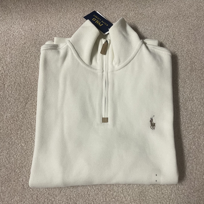 Ralph Lauren Polo Ralph Lauren Solid Color Half-Zip Logo Embroidered Sweatshirt Men's Long-Sleeved Top Ralph Lauren Polo Ralph Lauren Solid Color Half-Zip Logo Embroidered Sweatshirt Men's Long-Sleeved Top