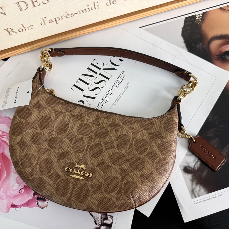 Coach New Women's Printed Handbag Single Shoulder Underarm Bag Crescent Handbag Domestic In-Stock Coach New Women's Printed Handbag Single Shoulder Underarm Bag Crescent Handbag Domestic In-Stock