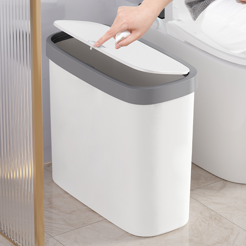 Miaoli Trash Can for Home Use 2026 New Model Kitchen Living Room Desktop Bathroom with Lid Large Capacity Sanitary Bin Miaoli Trash Can for Home Use 2026 New Model Kitchen Living Room Desktop Bathroom with Lid Large Capacity Sanitary Bin