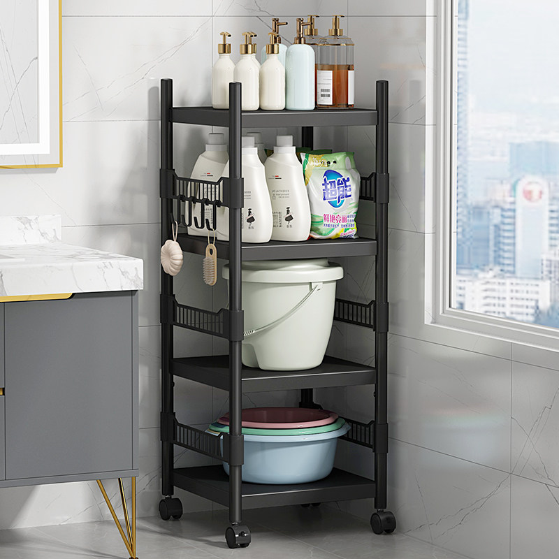 Bathroom rack bathroom toilet toilet toilet crevice storage storage cabinet free punching floor locker