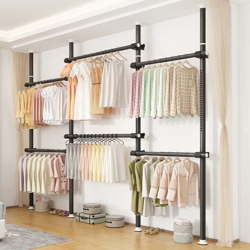Floor-To-Ceiling Clothes Drying Rack for Bedroom, Home Use, Retractable Clothes Rack, Coat Rack, Clothes Drying Stand Floor-To-Ceiling Clothes Drying Rack for Bedroom, Home Use, Retractable Clothes Rack, Coat Rack, Clothes Drying Stand