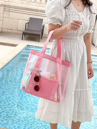 Портативная пляжная сумка для плавательных принадлежностей для плавания с разделителями для спортзала, плавательный аксессуар, сумка-органайзер