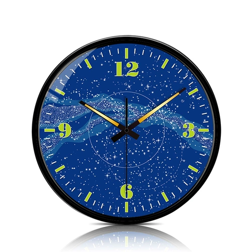 Большие настенные часы, немые светящиеся настенные часы для гостиной, светящиеся креативные часы для спальни, 14 дюймов, сильные светящиеся часы, настенные часы