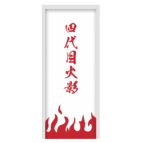 Наруто, мультяшная самоклеющаяся стеклянная наклейка