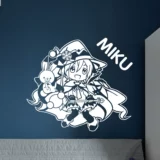 Хэцунская мику Сноу Хацунэ Аниме Аниме Наклейка Стены Склейка общежития наклейка двухмерная наклейка персонажа водонепроницаемое пластырь для автомобиля