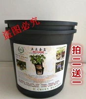 Посадить горшок черный