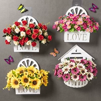 Новая комната Цветочная корзина балкон подвесная стена настольный компьютер домашний ханглан висящий орхидея, висящая на стене, декоративная цветочная горшка стена висят цветочное искусство