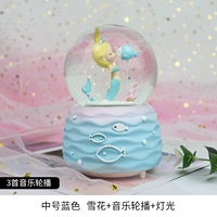 Голубая рыба (рука встряхнет снежинка+музыка+свет)