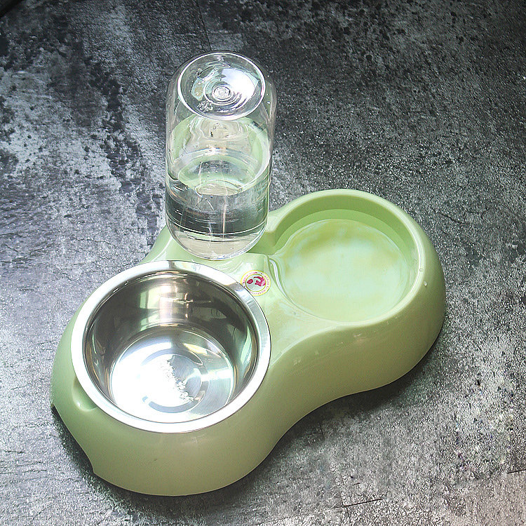 Loss Clearance Teddy Stainless Steel Dog Bowl Dog Basin Food Basin Cat Bowl Grain Basin Double Bowl Automatic Drinking Water Drinker