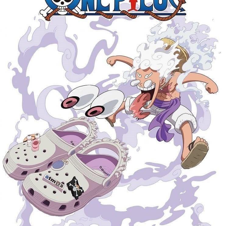 Atmos X One Piece X Crocs “Gear 5” Crocs One Piece Men's and Women's Clogs