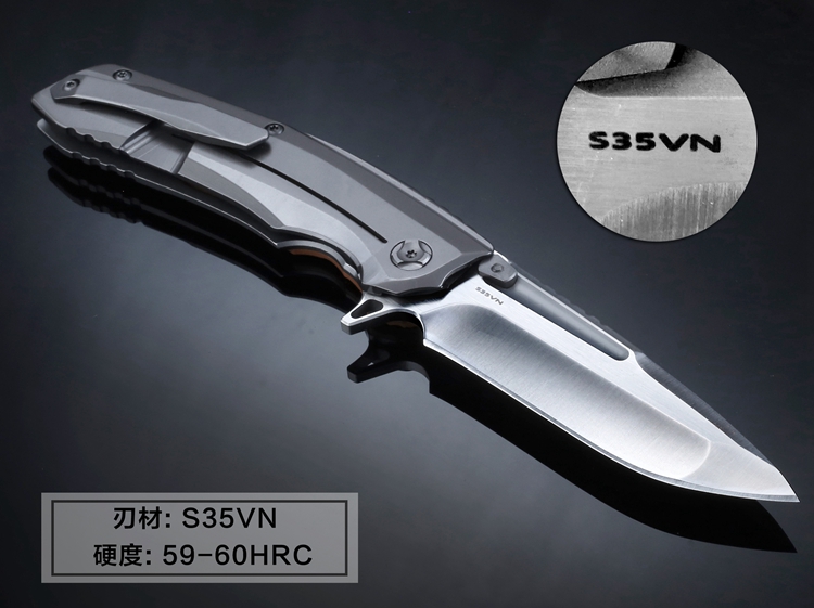 OEM chính hãng độ cứng cao gấp dao S35vn thép mang saber hoang dã dao dao trái cây dao - Công cụ Knift / công cụ đa mục đích kìm đa năng gerber