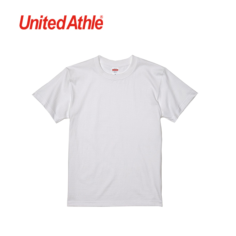【Authentic in Stock】United Athle5001-01 Japan Ua Plain T-Shirt 5.6oz Base Layer Pure Cotton Short Sleeve