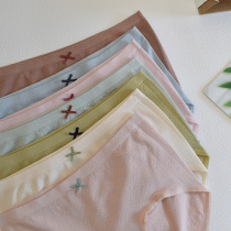 Thin summer shorts comfortable skin-friendly modal breathable holes seamless underwear womens middle running bag hip breifs big fat