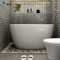 Aojin acrylic bathtub household small apartment toilet 1 2m-1 7m ordinary adult white independent
