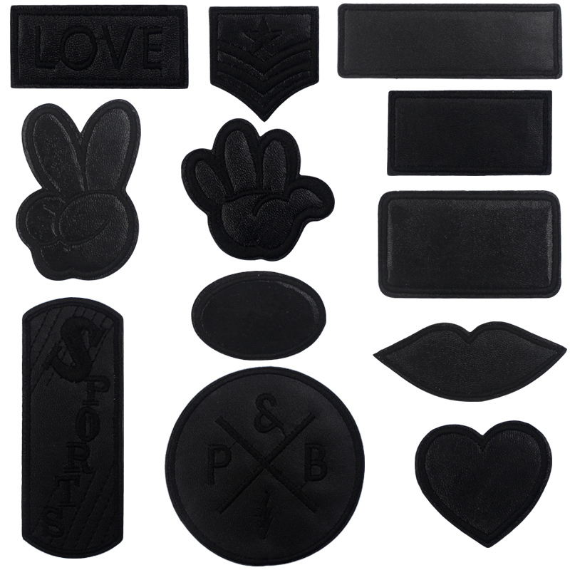 Self-Adhesive Black Leather Patch for Leather Sofas, Clothes, down Jackets, Decorative Repair, Seamless Hole Repair Embroidery Applique