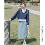 Короткая весенняя толстовка с капюшоном, хлопковая куртка, лонгслив для отдыха, тренд сезона, оверсайз