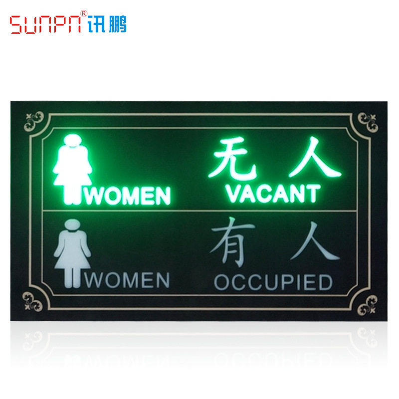 Toilet owner Unmanned display Makeup Room Automatic Induction E-ID Card New Boot Display