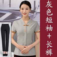 [Короткие -сливировали] дамы серого+брюки