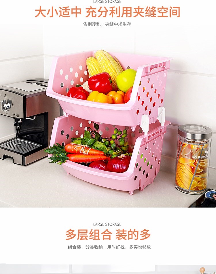 2018 mới kệ bếp rau giỏ sàn nhiều tầng cung cấp thiết bị nhỏ cửa hàng bách hóa giỏ trái cây hoàn thiện - Trang chủ kệ bếp inox