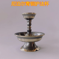 Protecting the law Cup Nepal handmade bronze white copper pure copper Tibetan Buddhism Tantra for the Cup practice of the six numbers