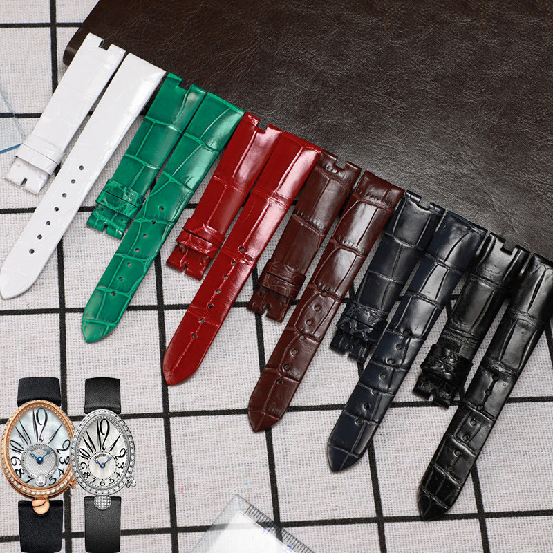 Dassault adapted Breguet Breguet American crocodile leather watch strap leather female Naples queen strap