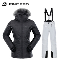 Alpine Alpine Pro lady Single double board with thickened warm windproof and rain-proof ski suit Fashion jacket