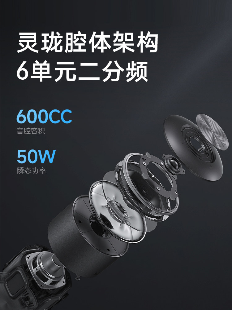 [Member Gift] Tmall Genie X6 Sky Sound Smart Speaker Bluetooth Audio Ai Q&A New Year Gift