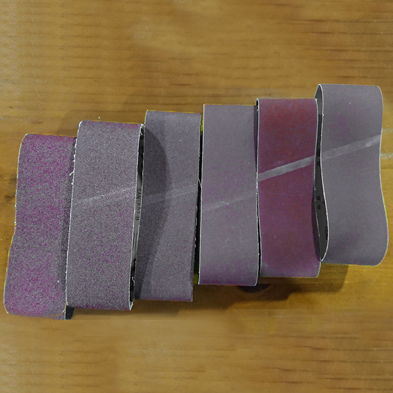 LuxTER Rocks Handheld tank belt machine with 3 inch sandpaper sandpaper sandpaper 3 inch sandpaper