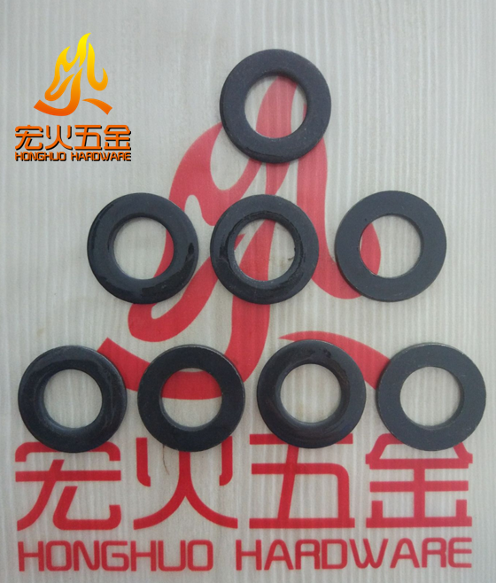 Honghuo brand M5 black flat washer DIN125 ISO7089 GB97 1 Carbon steel washer flat washer