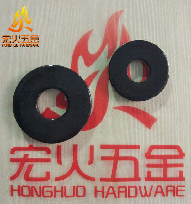 Hair black gasket DIN7349 M16 17 * 40 * 6 thickened flat gasket carbon steel surface hacked