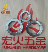 Macro Fire Spring Washers DIN127B DIN127B M5 Blue And White Zinc Deplacer Pads Type B Bomb Pads Galvanized
