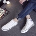 Mùa xuân và mùa thu của nam giới giày vải sinh viên cao-top giày phẳng giày thường màu đen và trắng giày vải phụ nữ các cặp vợ chồng với Hàn Quốc phiên bản của những đôi giày giay the thao nam 2021 Plimsolls