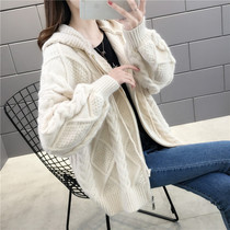 Spring clothing 2021 new ladiesclothes ladies sweater jacket woman knit cardiovert loose outside wearing a knitted sweatshirt