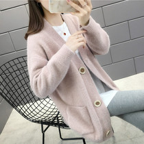 Autumn 2021 new autumn women sweater women loose wear autumn winter knitted cardigan coat spring and autumn coat