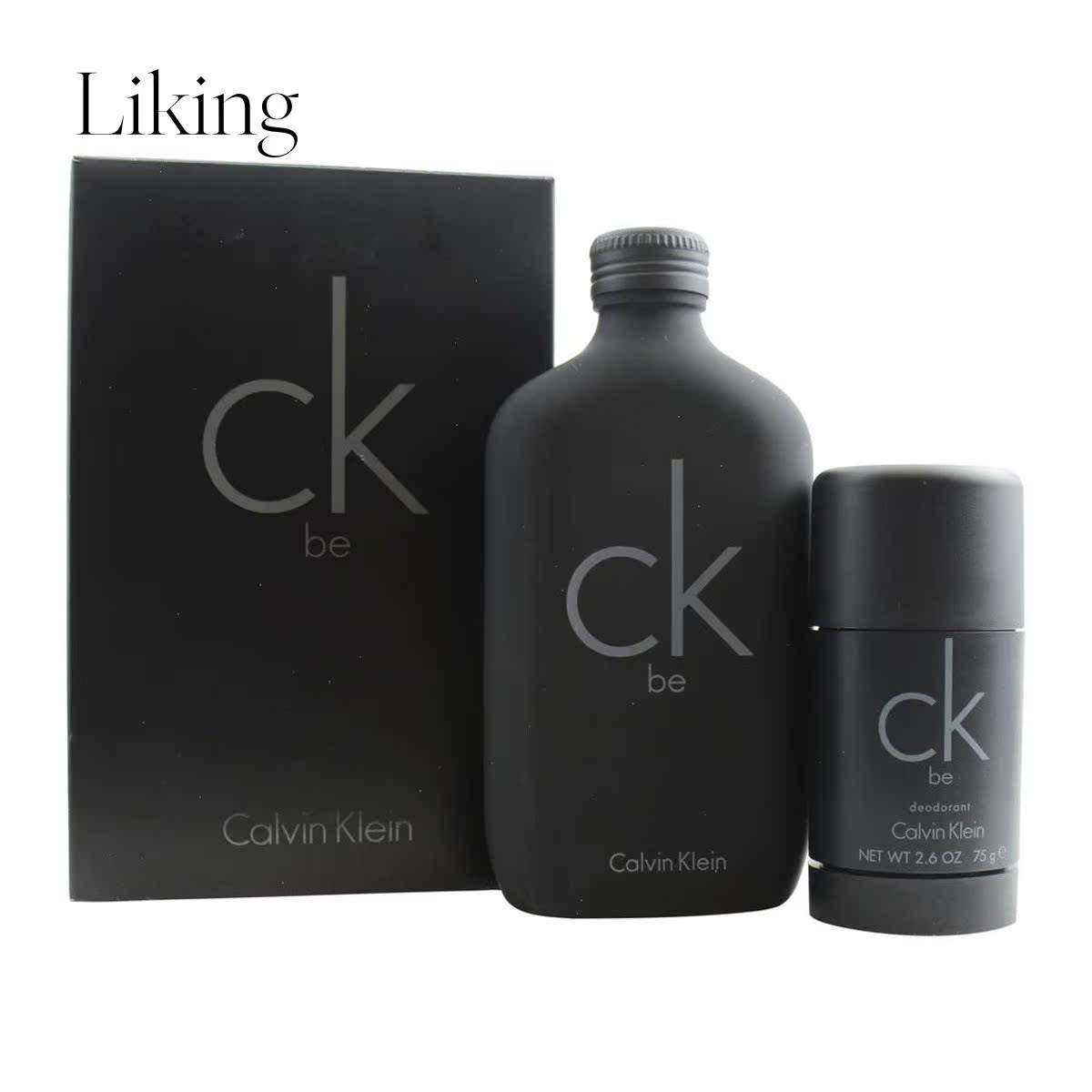 Calvin Klein男女通用 Be 淡香水喷雾 6.7盎司&香体棒  2.6盎司
