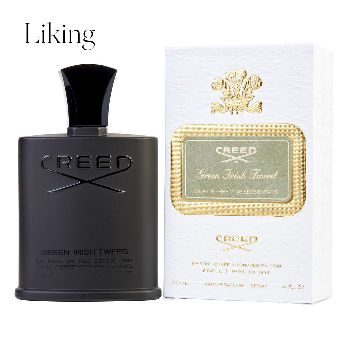 Creed经典Creed Green Irish Tweed系列男士香水喷雾 4盎司