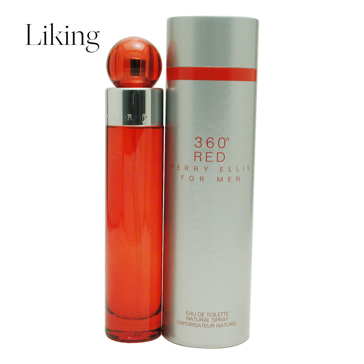 Perry Ellis男士用魅力360红色淡香水喷雾6.7盎司