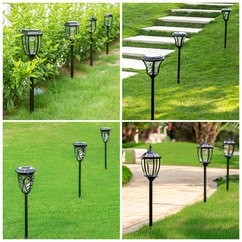 Solar lights outdoor garden lights villa home street lights waterproof garden outdoor super bright led plugged lawn lights