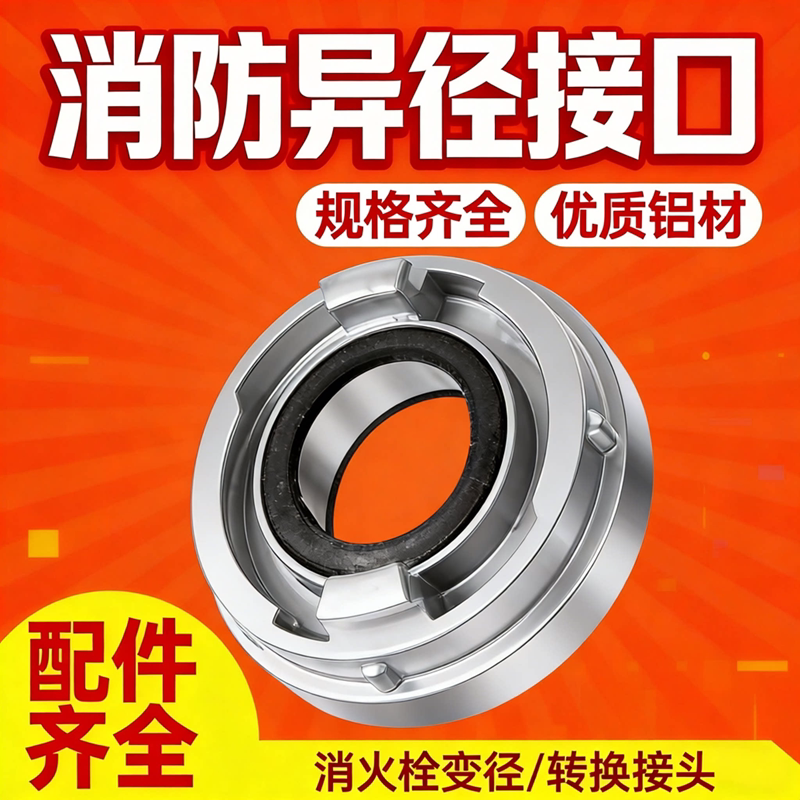 Firefighting Reducer Connector 80 to 65 to 50 Fire Hydrant Reducer Adapter Connector 3inch to 2.5inch Size Reducer