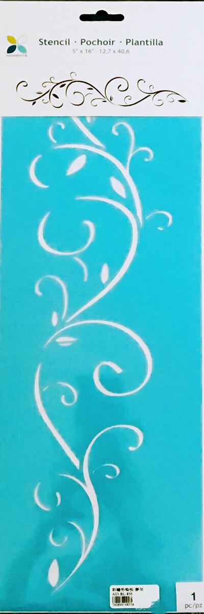 Group round hand round hand shaped dyeing plate stencils Painted Vine 48558