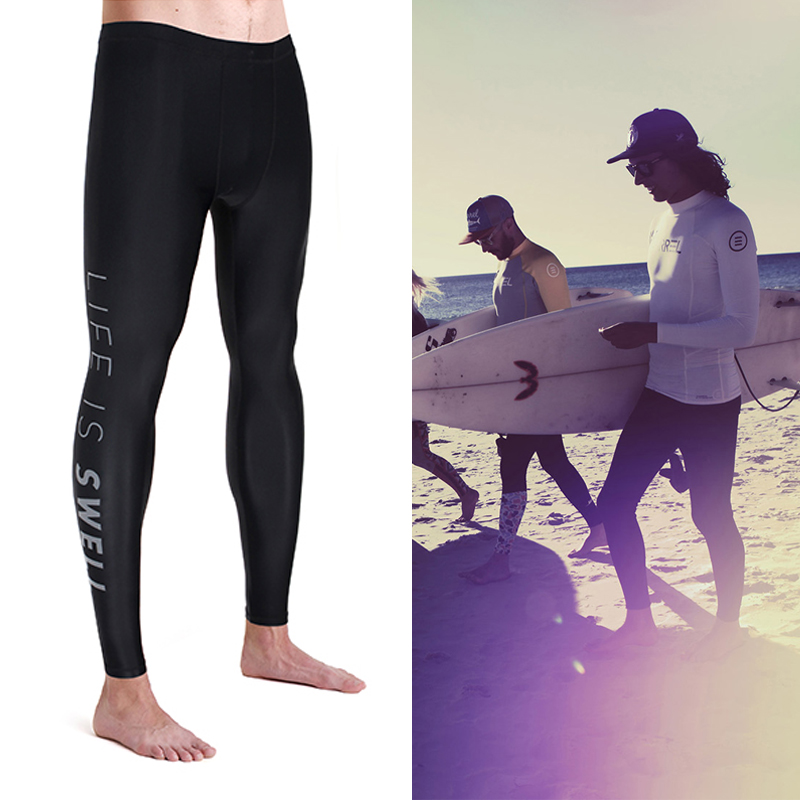 Diving Pants Men's Pants Sunscreen Fast Dry Beach Pants Tight Swimsuit Pants Loose Shorts Snorkeling Snorkeling Big Size 90% Pants