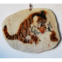 New 2021 Inner Mongolia specialty pure wool felt Tiger out of the mountain tapestry hand work study living room corridor decorative painting