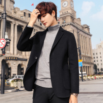 Mens wool suit slim Korean version of the double-sided suit suit trend handsome casual coat top