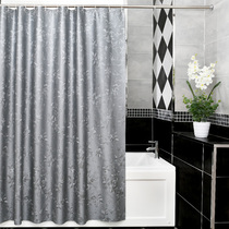 Bathroom waterproof and mildew proof thick high-grade shower curtain toilet shower partition curtain curtain curtain curtain curtain hanging curtain