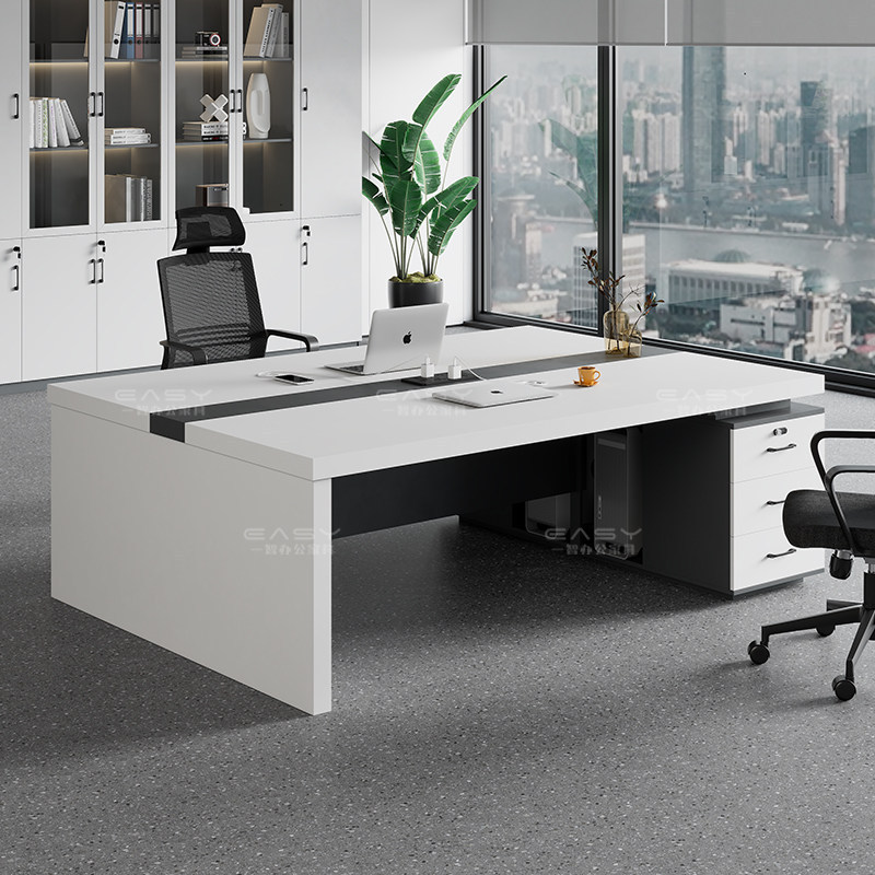 Two-Person Office Desk Set, Executive Desk and Chair Combination, Simple Modern Manager Desk, Administrative Office Single-Person Computer Desk Two-Person Office Desk Set, Executive Desk and Chair Combination, Simple Modern Manager Desk, Administrative Office Single-Person Computer Desk