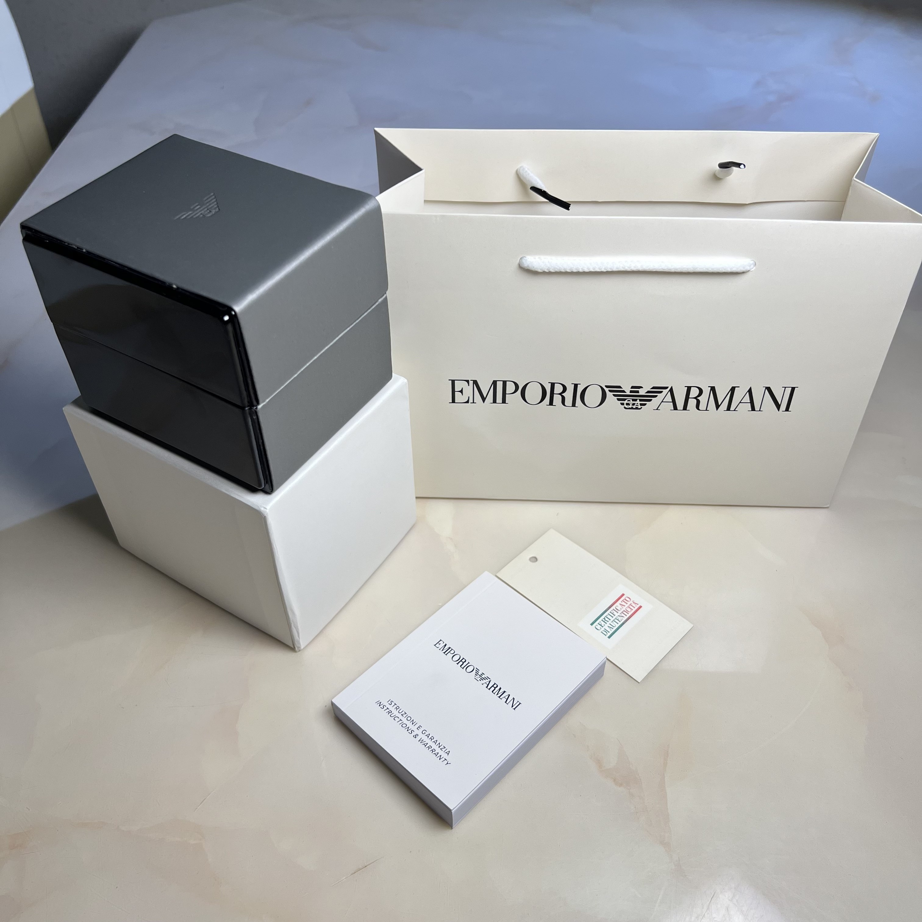 Armani Watch Box Armanl Storage Watch Gift Box Packaging Jewelry Box High-End Watch Packaging Counter Box