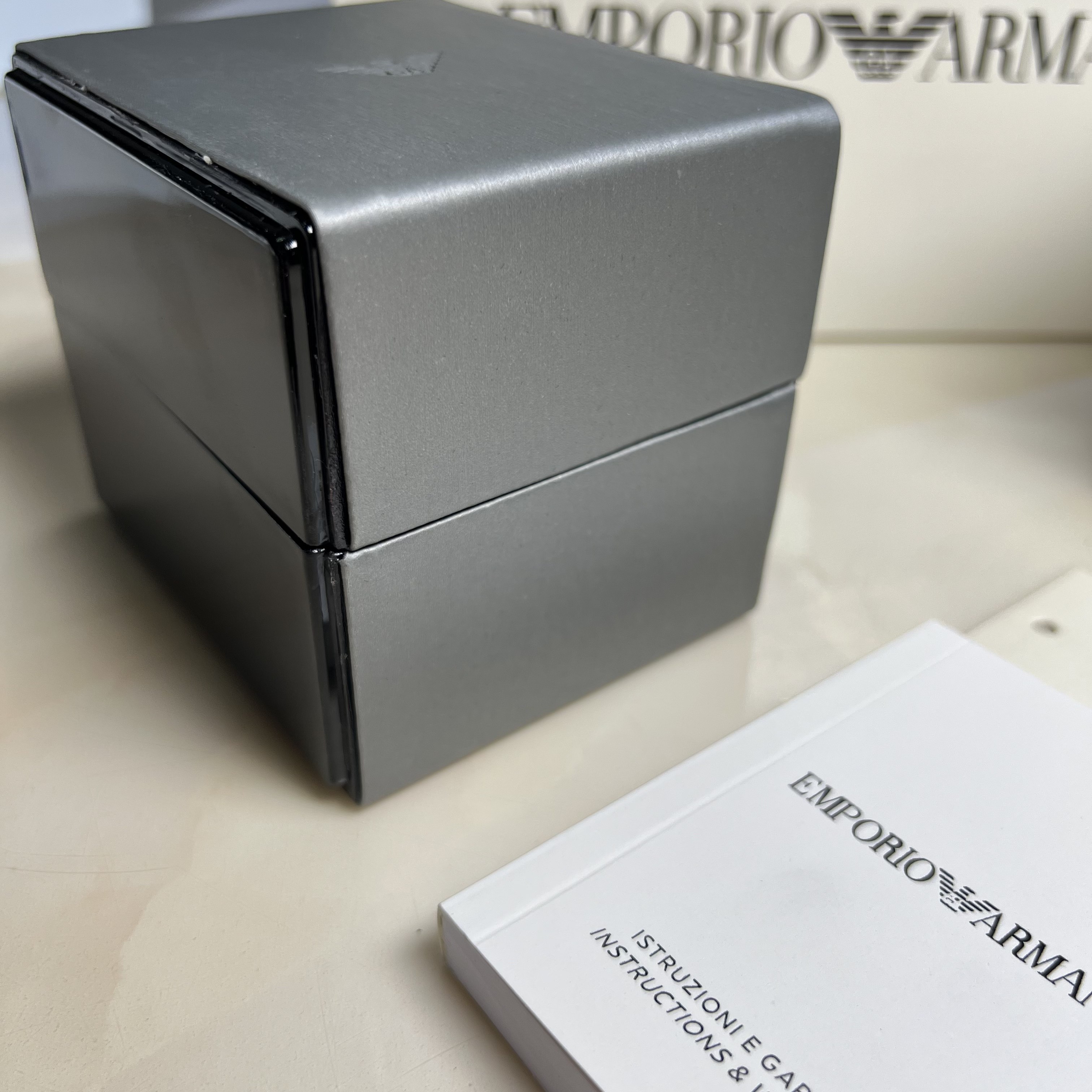 Armani Watch Box Armanl Storage Watch Gift Box Packaging Jewelry Box High-End Watch Packaging Counter Box