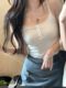 辣妹白色蕾丝针织小吊带女夏外穿美背小背心西装内搭无袖抹胸上衣