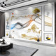 2026 new TV background wall cloth 3d ribbon wallpaper 8d three-dimensional mural living room sofa film and television wall cloth