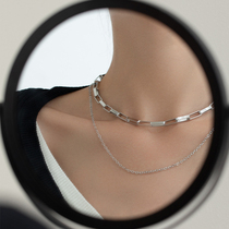 Titanium steel hip hop ins cold wind necklace light luxury minority Tide brand women summer wild design sense hiphop choker